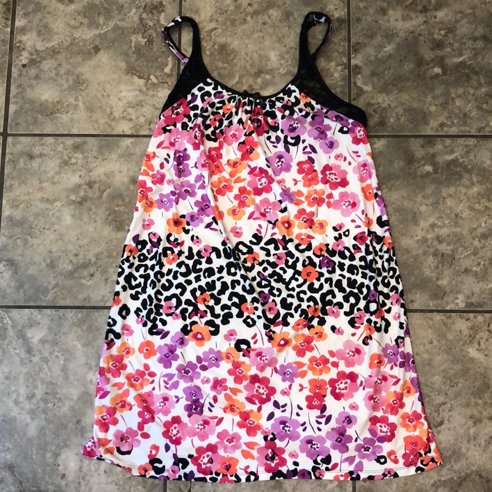 Leopard and floral Nightgown